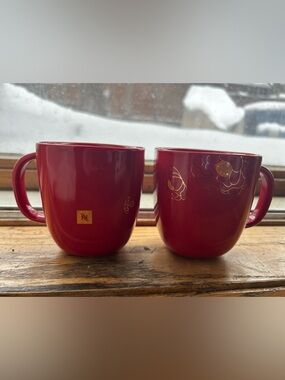 Nespresso Red lunar new year lumo mugs - set of 2